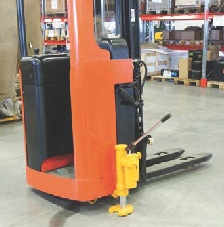 Donkraft i funktion. Truckdonkraft hydraulisk