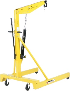 Vrkstedskran. Med brede ben for EU paller