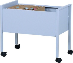 Mappevogn til hængemapper. Åben