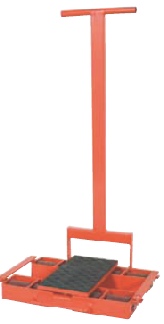 Kraftig maskintransportør med trækstang