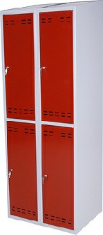 Opbevaringsskabe. Kldeskab. Med cylinderls