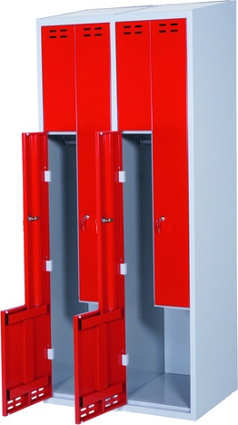 Omklædningsskabe. Z delte. 2 personer Omklædningsskabe. Z delte. 2 personer