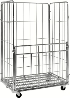 Pakkevogn med side der kan åbnes