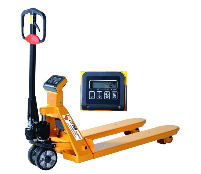 Pallevogn med vejesystem