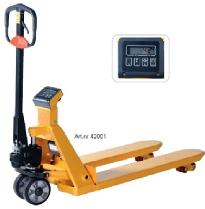 Vejepallevogn. Palleløfter med vægt