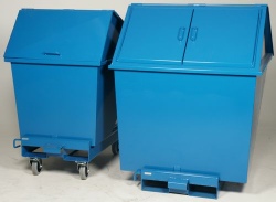 Tipcontainere med låg