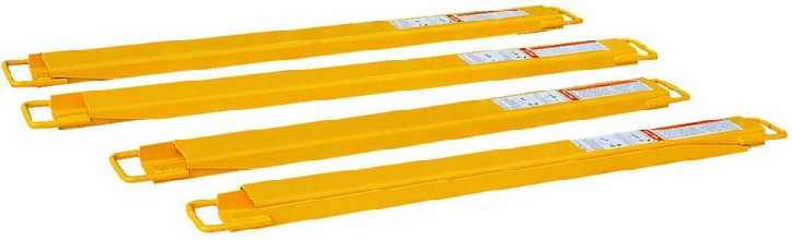 Forlængere til gaffeltruck Forlængere til truckkens gafler. Åben bundede